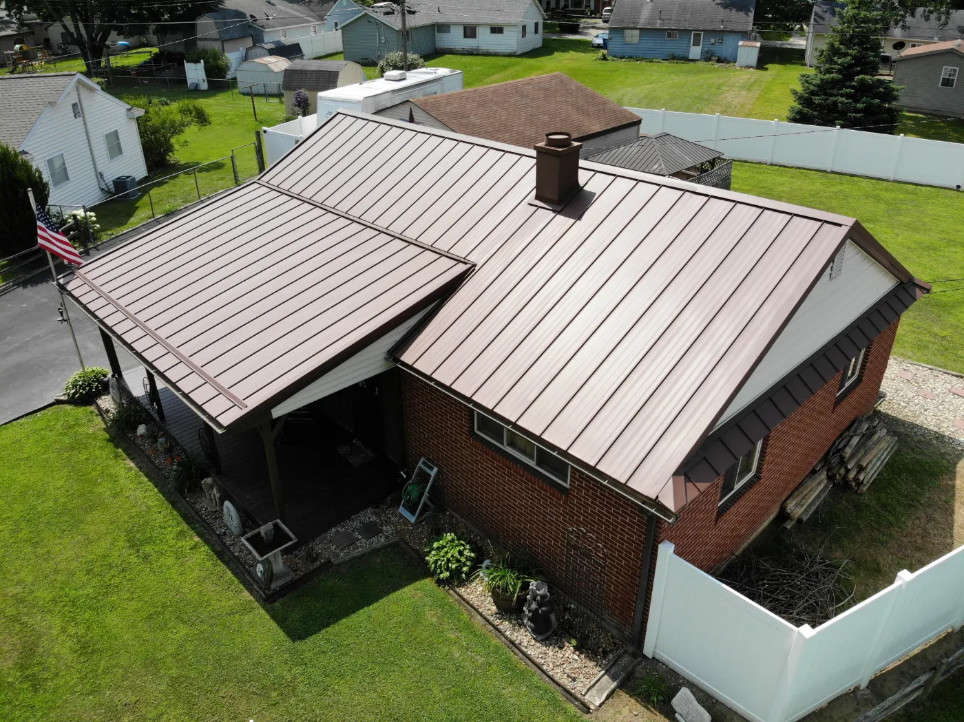 Tarping and dry-in on a Pleasant Creek commercial roof